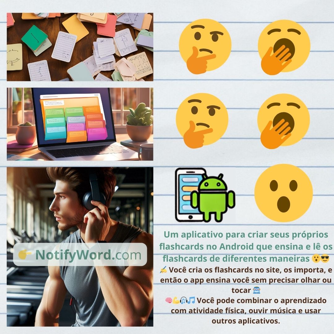 Um aplicativo para ✍️ criar seus próprios flashcards e para um aprendizado 🧠 confortável